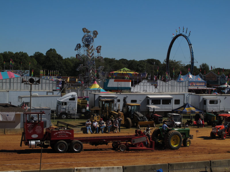 Tractor pull contest.