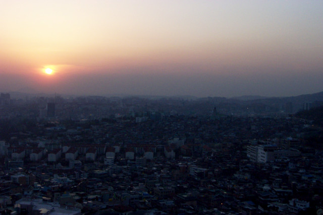 Basic sunset in Seoul, Korea