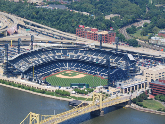 Pirate Stadium, as seen from the US Steel Tower