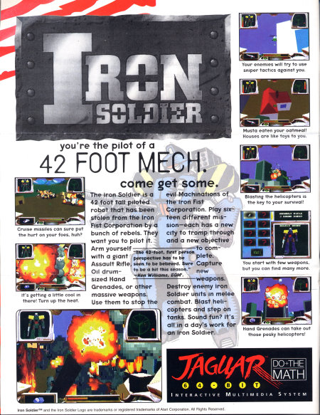 Iron Soldier full page ad.