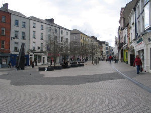 The courtyard in downtown Waterford.